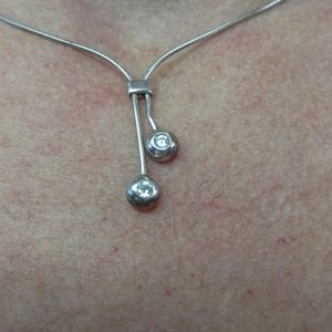 Sterling Silver Cubic Zirconia Necklace